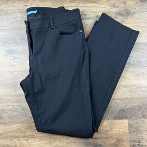 J. MCLAUGHLIN‎ Women's BLACK Pants Bainbridge Fabric Stretch Size 8 Pockets Zip